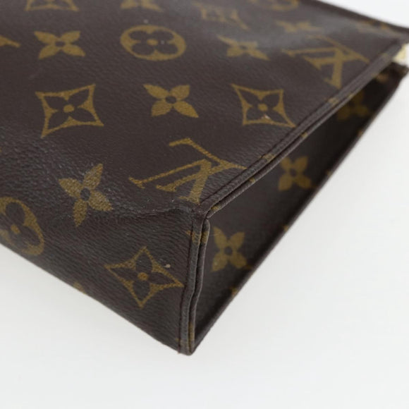 LOUIS VUITTON Monogram Poche Toilette 19 Etui M47544 LV Auth 170581