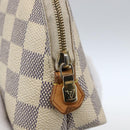 LOUIS VUITTON Damier Azur Pochette Cosmetic PM Pouch N60024 LV Auth 170582-8