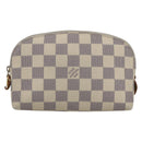 LOUIS VUITTON Damier Azur Pochette Cosmetic PM Pouch N60024 LV Auth 170582-13