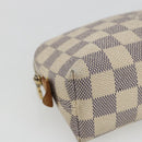 LOUIS VUITTON Damier Azur Pochette Cosmetic PM Pouch N60024 LV Auth 170582-14