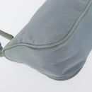 PRADA Accessory Pouch Nylon Light Blue Silver Auth 170583-9