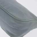 PRADA Accessory Pouch Nylon Light Blue Silver Auth 170583-14