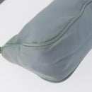 PRADA Accessory Pouch Nylon Light Blue Silver Auth 170583-15