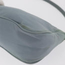 PRADA Accessory Pouch Nylon Light Blue Silver Auth 170583-16