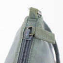 PRADA Accessory Pouch Nylon Light Blue Silver Auth 170583-10