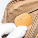 GUCCI Micro GG Supreme Shoulder Bag PVC Beige Gold Auth 170584-23