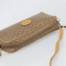 GUCCI Micro GG Supreme Shoulder Bag PVC Beige Gold Auth 170584-6