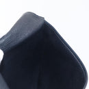 Christian Dior Trotter Canvas Clutch Bag Navy Gold Auth 170587-19