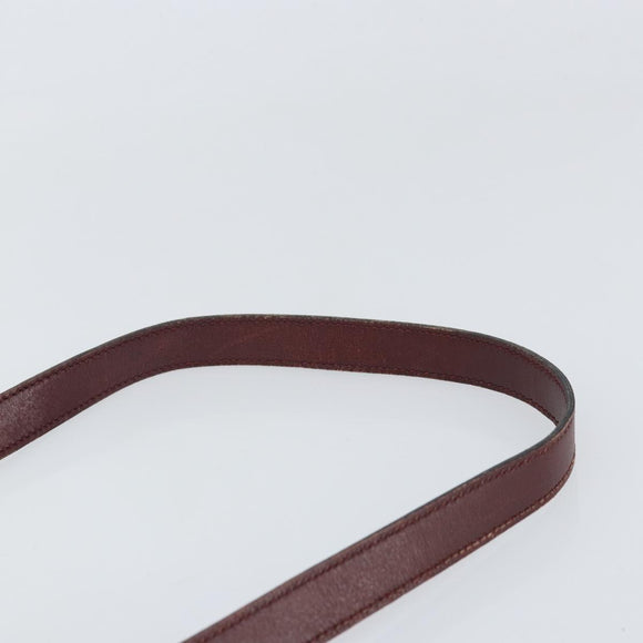 Christian Dior Trotter Canvas Shoulder Bag Red Gold Auth 170588