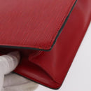 LOUIS VUITTON Epi Trousse Crete Clutch Bag Red M48407 LV Auth 170589-15