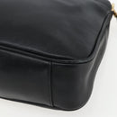 GUCCI Bamboo Hand Bag Leather 2way Black Gold 001 1638 Auth 170600-16