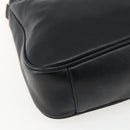 GUCCI Bamboo Hand Bag Leather 2way Black Gold 001 1638 Auth 170600-17