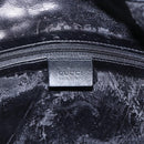 GUCCI Bamboo Hand Bag Leather 2way Black Gold 001 1638 Auth 170600-10