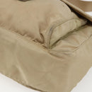 PRADA Shoulder Bag Nylon Beige Silver Auth 170605-9