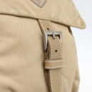 PRADA Shoulder Bag Nylon Beige Silver Auth 170605-18
