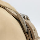 PRADA Shoulder Bag Nylon Beige Silver Auth 170605-10