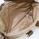 PRADA Shoulder Bag Nylon Beige Silver Auth 170605-27