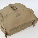 PRADA Shoulder Bag Nylon Beige Silver Auth 170605-6