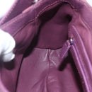 BVLGARI Chandra Shoulder Bag Leather Purple Gold Auth 170606A-20