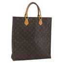 LOUIS VUITTON Monogram Sac Plat Hand Bag M51140 LV Auth 170610-1