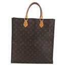 LOUIS VUITTON Monogram Sac Plat Hand Bag M51140 LV Auth 170610-13