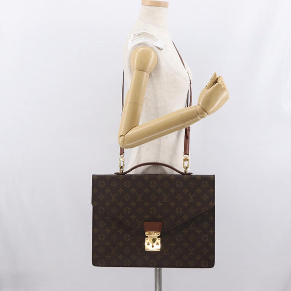 LOUIS VUITTON Monogram Porte Documents Bandouliere Bag M53338 LV Auth 170612