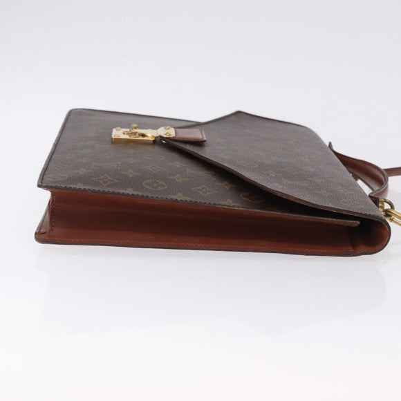 LOUIS VUITTON Monogram Porte Documents Bandouliere Tasche M53338 LV Auth 170612