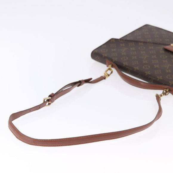 LOUIS VUITTON Monogram Porte Documents Bandouliere Tasche M53338 LV Auth 170612