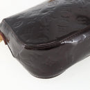 LOUIS VUITTON Monogram Vernis Bell Flower PM Bag Amarante M91704 LV Auth 170613-16