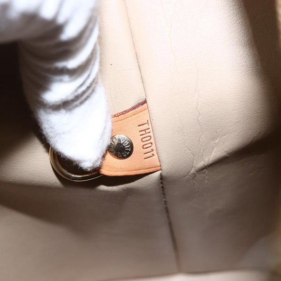 LOUIS VUITTON Monogram Vernis Houston Hand Bag Beige M91004 LV Auth 170615