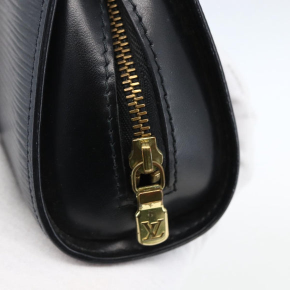 LOUIS VUITTON Epi Dauphine PM Pouch Black M48442 LV Auth 170622