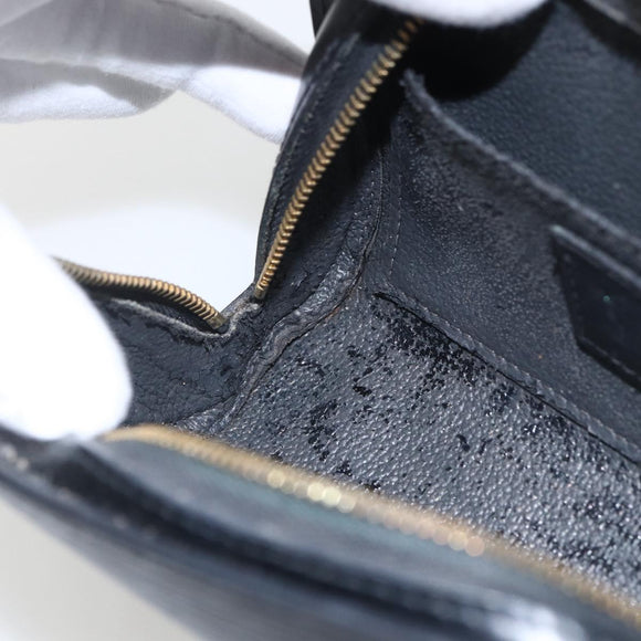 LOUIS VUITTON Epi Dauphine PM Pouch Black M48442 LV Auth 170622