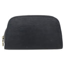 LOUIS VUITTON Epi Dauphine PM Pouch Black M48442 LV Auth 170622-13