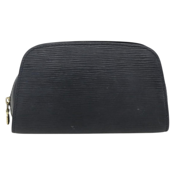LOUIS VUITTON Epi Dauphine PM Pouch Black M48442 LV Auth 170622