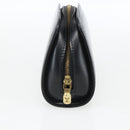 LOUIS VUITTON Epi Dauphine PM Pouch Black M48442 LV Auth 170622-3