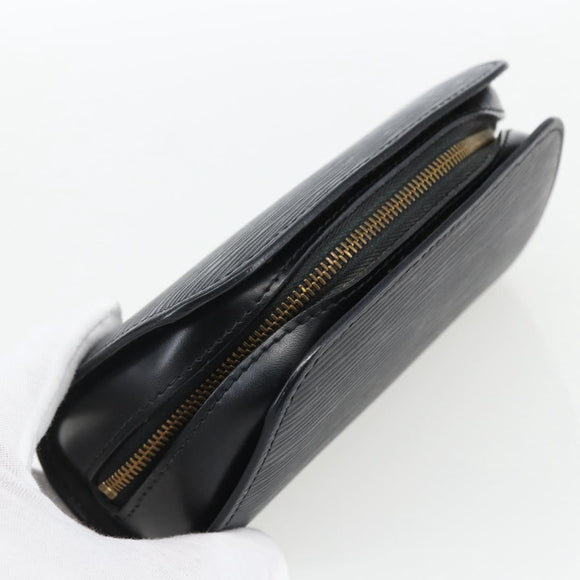 LOUIS VUITTON Epi Dauphine PM Pouch Black M48442 LV Auth 170622