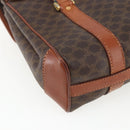 CELINE Macadam Canvas Hand Bag PVC Leather Brown Gold Auth 170627-13