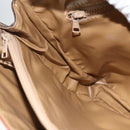 CELINE Macadam Canvas Hand Bag PVC Leather Brown Gold Auth 170627-18
