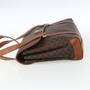 CELINE Macadam Canvas Hand Bag PVC Leather Brown Gold Auth 170627-4
