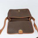 CELINE Macadam Canvas Shoulder Bag PVC Leather Brown Gold Auth 170628-18