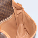 CELINE Macadam Canvas Shoulder Bag PVC Leather Brown Gold Auth 170628-20