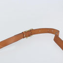 CELINE Macadam Canvas Shoulder Bag PVC Leather Brown Gold Auth 170628-8
