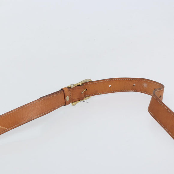 CELINE Macadam Canvas Shoulder Bag PVC Leather Brown Gold Auth 170628
