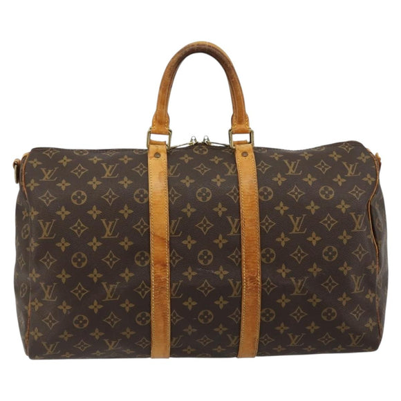 LOUIS VUITTON Monogram Keepall Bandouliere 45 Boston Bag M41418 LV Auth 170629