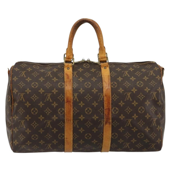 LOUIS VUITTON Monogram Keepall Bandouliere 45 Boston Bag M41418 LV Auth 170629