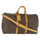 LOUIS VUITTON Monogram Keepall Bandouliere 50 Boston Bag M41416 LV Auth 170630-1