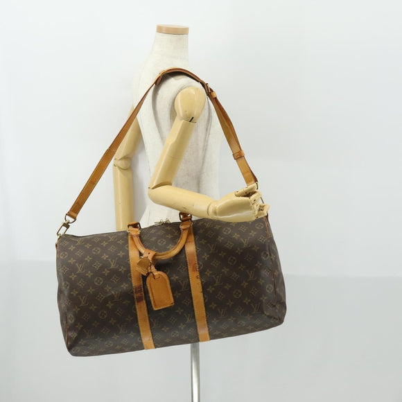 LOUIS VUITTON Monogram Keepall Bandouliere 50 Boston Bag M41416 LV Auth 170630