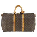 LOUIS VUITTON Monogram Keepall Bandouliere 50 Boston Bag M41416 LV Auth 170630-2