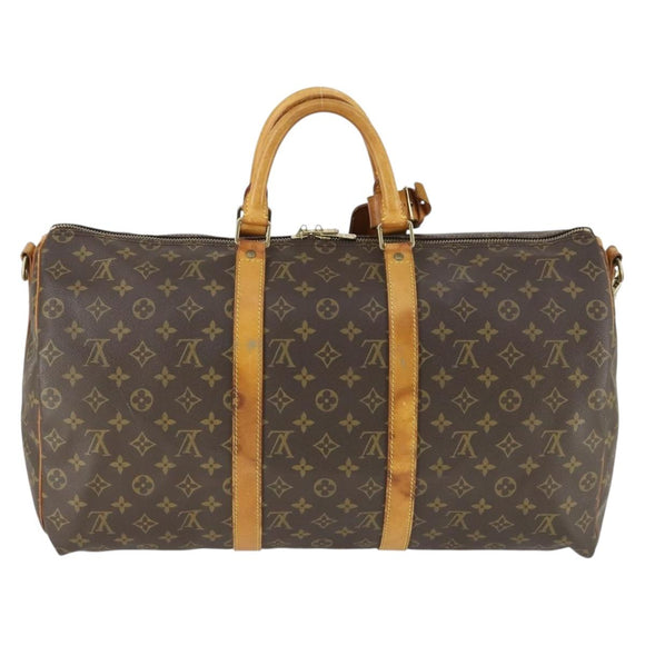 LOUIS VUITTON Monogram Keepall Bandouliere 50 Boston Bag M41416 LV Auth 170630