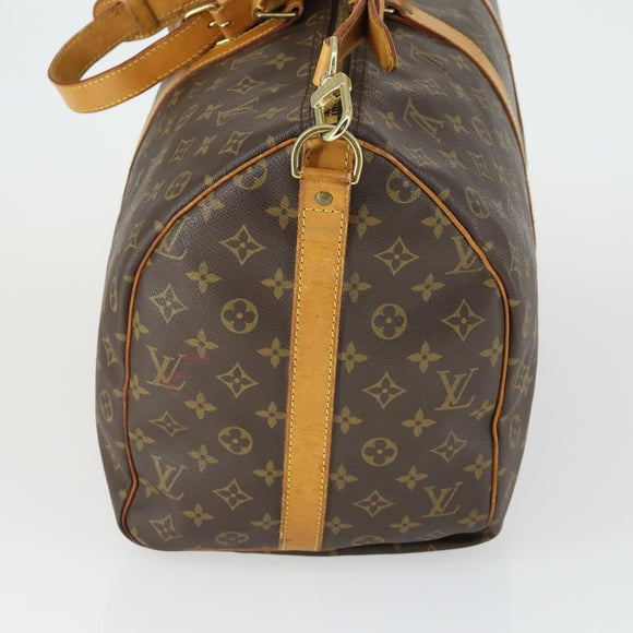 LOUIS VUITTON Monogram Keepall Bandouliere 50 Boston Bag M41416 LV Auth 170630